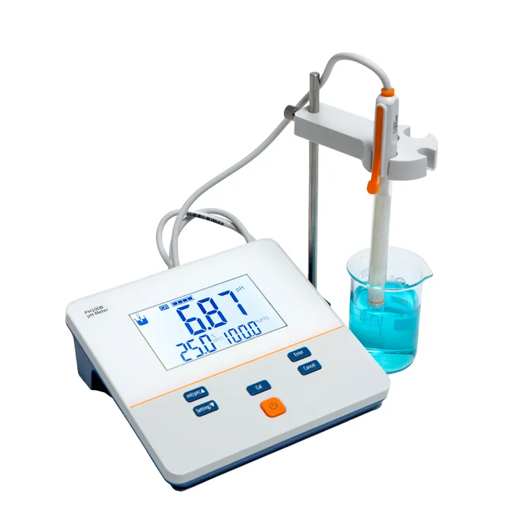 PH100B Labor Digital PH Meter Bench top Ph Meter mit gutem Preis Handheld PH Meter Tester für Labor-und Feld gebrauch