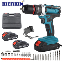 HIERKIN Outils portables divers, Kit de batteries au lithium, Moteur de perçage multifonction, Perceuse-visseuse