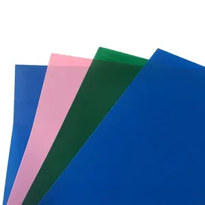 Menyesuaikan warna plastik tipis bening pvc penutup bundel lembar pvc roll film