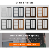 Ventanas Corredizas Horizontales de Vinilo con Certificación CSA, Diseño de Rejilla para Villas, Ventanas Francesas de Doble Acristalamiento de PVC