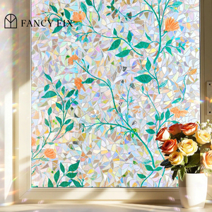 <span class=keywords><strong>Arc</strong></span>-<span class=keywords><strong>en</strong></span>-<span class=keywords><strong>ciel</strong></span> Neroli 45x200CM Fenêtre Fleur Motif PVC Statique Cling Stickers Non Adhésif pour Appartement Salon Décor - Product Image 1