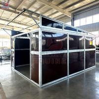 Kits d'Abris Mobiles pour Chevaux Type « Shed Row » – Panneaux de Box Portables Économiques avec Revêtement HDPE