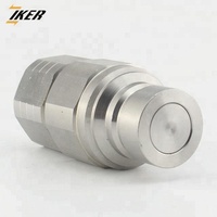 Coupleur rapide hydraulique ISO 16028 SS304 FF 3/8 NPT pour excavatrice / Ensemble de raccords rapides pour machines agricoles