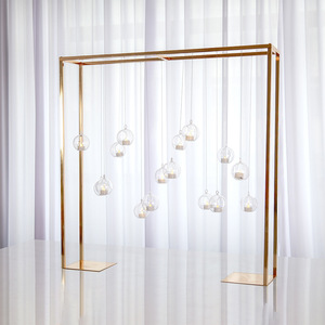 Soporte rectangular <span class=keywords><strong>de</strong></span> flores doradas, soportes cuadrados, pieza central <span class=keywords><strong>de</strong></span> boda, centros <span class=keywords><strong>de</strong></span> mesa <span class=keywords><strong>de</strong></span> boda, soporte <span class=keywords><strong>de</strong></span> flores para mesa <span class=keywords><strong>de</strong></span> boda larga - Product Image 1