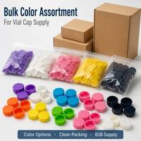 Capuchon en silicone anti-poussière 3ml 5ml, multi-styles, coloré, réutilisable, manchon de scellage pour flacon en verre d'essence et récipient à réactifs
