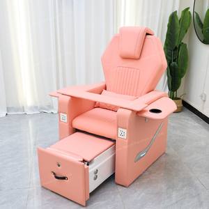 Nieuwe roze pedicurestoel op maat gemaakte kleur geen wateraansluiting pedicurestoel nagelsalon voetenspa pedicurestation stoel - Product Image 3