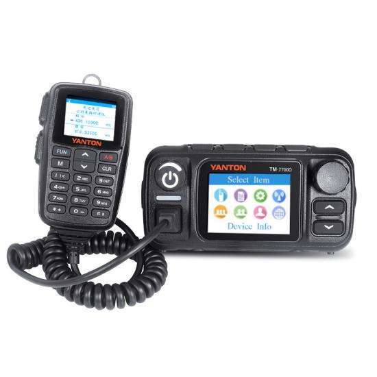 TM-7700D POC 25W VHF UHF Dual-mode Car Radio GXINPOC ZELLO 4G LTE Public Network 5000KM With Vehicle-mounted Mobile Radio LINUX