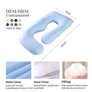 หมอนรองครรภ์รูปตัว J แบบเต็มตัว ผลิตตามสั่ง (OEM) สำหรับหญิงตั้งครรภ์ ดีไซน์สวยงาม รองรับหน้าท้อง ช่วยให้นอนหลับสบาย - Product Image 2