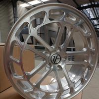 Jantes Yufei forgées 20x8.5 à 5 branches en aluminium brossé, 5x112 ET38 pour Passat, légères