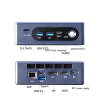 Ультракомпактный игровой настольный ПК SFF, 32 ГБ DDR5, WiFi 6, BT 5.2, USB4, HDMI, с вилками AU/US/EU/JP/UK для дома, офиса, просмотра мультимедиа и игр