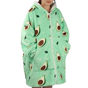 One Size Fits All Panda 3D Digital Printed Oversize <strong>Cosy</strong> Hoody Tv Wearable Thick Flannel <strong>Hoodie</strong> <strong>Blanket</strong> - Product Image 3