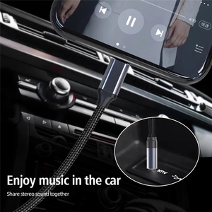 Cable <span class=keywords><strong>USB</strong></span> Tipo <span class=keywords><strong>C</strong></span> a Conector Jack de 3.5 mm, Cable de Audio DAC Tipo-<span class=keywords><strong>C</strong></span> para Altavoz de Coche, Auriculares, Adaptador Auxiliar Tipo <span class=keywords><strong>C</strong></span>, Cable de 0.5M 1M 1.5M - Product Image 3