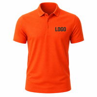 Polo orange personnalisé en gros |   Fibre rafraîchissante 200GSM 50% coton S-4XL 8 couleurs |   Fabrication OEM/ODM directe d'usine, faible MOQ