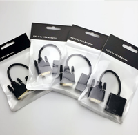 Cable adaptador convertidor DVI a VGA DVI-D a VGA, 24 + 1, 25 pines, DVI macho a 15 Pines, VGA hembra, conector convertidor de vídeo