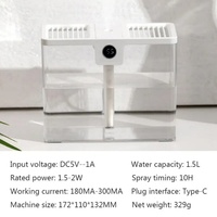 Vente chaude d'usine Humidificateur d'air ultrasonique à grande capacité de 1,5 L et diffuseur d'huiles essentielles Atomiseur de parfum avec minuterie de 10 heures