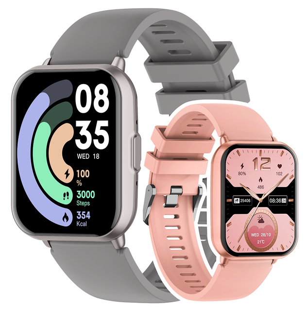 Unisex 1.83 Inch HD Smartwatch Waterproof Big Screen 100+ Sports Modes Heart Rate Monitor Always-On Display Wireless Alarm Clock