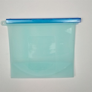 Silicone <b>Vacuum</b> Compressed Storage <b>Bag</b> with Zipper Eco-Friendly Kitchen Containers for Vegetable and Food Storage - Product Image 2