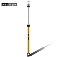Briquet moderne à arc rotatif, flamme droite, commutation sans flamme, allumeur de luxe en métal, recharge USB pour cadeaux