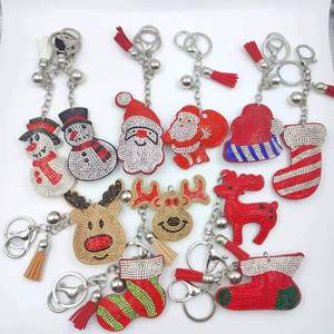 New Arrival Rhinestone <b>Christmas</b> Keychain Bag <b>Charm</b>,<b>Christmas</b> Decoration Accessory,Promotional Holiday Giveaway, Wholesale - Product Image 2