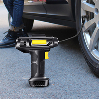 Compresseur d'air numérique WZAUTO, gonfleur électrique portable avec cordon, pour pneus de voiture et de moto, pompe de gonflage des pneus