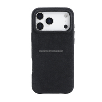 Microfibre daim Business Design coque de téléphone magnétique portefeuille couverture accessoire coffret pour iphone 17 étui en cuir