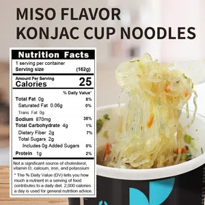 Otantik japon düşük kalorili uygun tat anında Miso lezzet fincan erişte