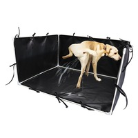 Toilette pour chien avec parois hautes et support pour tapis pour chiot, pour chiens de petite à moyenne taille, Corgi, Bouledogue français (tissu Oxford)