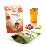 Sachet d'emballage personnalisé pour bonbons, refermable avec fermeture éclair, pochette verticale de qualité alimentaire pour bonbons gélifiés, sachet en Mylar anti-odeur