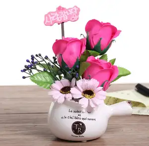 Высокое Качество искусственная Роза цветок стол Декор Топ Рождественский подарок идеи для женщин
