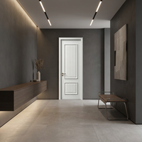 Porte intérieure en bois insonorisée personnalisée pour chambre à coucher, style moderne minimaliste, écologique, portes coulissantes en MDF polymère