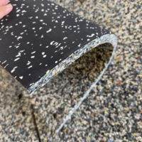 Revêtement de sol en caoutchouc EPDM à faible odeur pour salle de sport, 20 mm, 1000x1000 mm, antidérapant, amortissant les vibrations, pour centre de fitness commercial