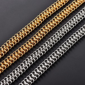 Chaîne <span class=keywords><strong>de</strong></span> <span class=keywords><strong>cou</strong></span> Rolo à maillons épais en acier inoxydable <span class=keywords><strong>chic</strong></span> <span class=keywords><strong>de</strong></span> 12 mm pour femmes et hommes, collier ras du <span class=keywords><strong>cou</strong></span> en métal couleur or, style rock punk, bijoux pour garçons - Product Image 2