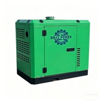 Générateur diesel silencieux, 6/7/8KW 50Hz 12V, conception fermée, 220/380V monophasé, ATS AVR, petit groupe électrogène portable pour maison, yacht, croisière