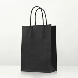 Bolsa de Papel Kraft de Color Sólido en Oferta para Bodas y Uso Diario - Elegante Bolso de Mano, Bolsa de Regalo para Bodas - Product Image 3