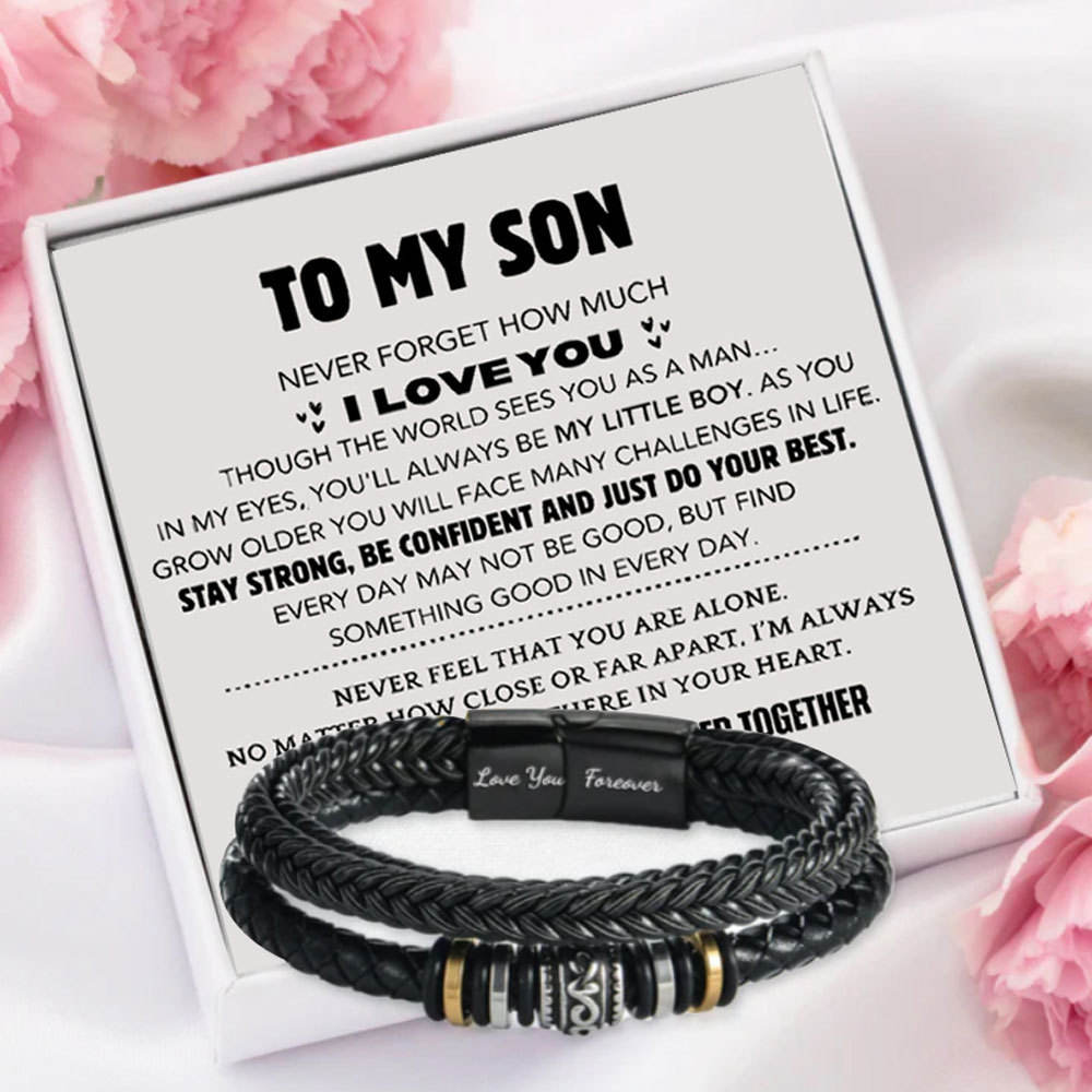 Stainless Steel Bracelet + Card Gift Box