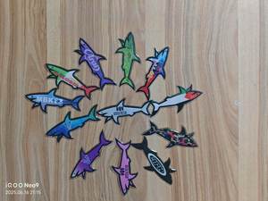 2025 Blnieece Trendy Paul und Shark Sticker Mobiles Gepäck Tablet Kühlschrank 3D Wasserdichte Dekorationen Paul Et Shark Aufkleber - Product Image 6