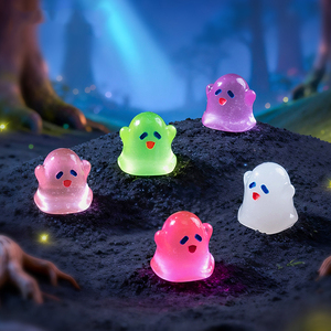 Nouvel Arrivage Transfrontalier : Adorable Poupée Fantôme Lumineuse en Résine pour Décoration DIY, Ornement de Bureau et Paysage Miniature - Product Image 3
