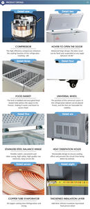 Best-seller Mini <span class=keywords><strong>congélateur</strong></span> coffre porte simple pour appartement stockage de crème glacée économie d'énergie - Product Image 6