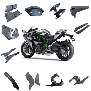 Panneaux latéraux d'instrumentation en fibre de carbone modifiés pour moto Kawasaki Nin-ja <span class=keywords><strong>H2</strong></span>/<span class=keywords><strong>H2R</strong></span> - Product Image 6
