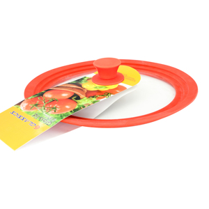 Couvercle de <span class=keywords><strong>pot</strong></span> universel en silicone, 6 pièces, verre trempé pour ustensiles de cuisine, poêles à frire avec manches - Product Image 1