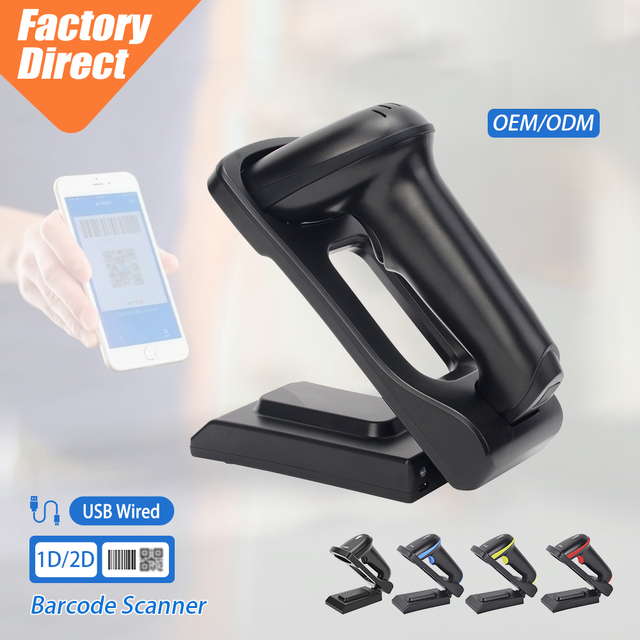 Two Years Warranty 2D Barcode Reader Strong Decoding Ability Rugged Barcode Scanner for Warehouse Logistics