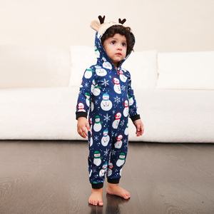 Nouveaux produits Winter Loungewear Onesie vêtements de nuit famille noël pyjamas ensembles assortis - Product Image 5