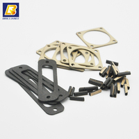 Joint d'étanchéité en silicone aluminium argenté Shenzhen BRL avec une bonne efficacité d'écranage et une résistance aux hautes températures, joints toriques Ag Al MVQ