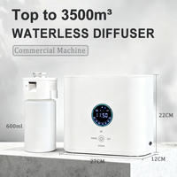 Diffuseur de parfum électrique mural HVAC à grande capacité 600 ml avec technologie de parfum avancée en PP
