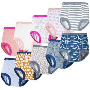 Pantalon <span class=keywords><strong>d</strong></span>'entraînement à la propreté pour bébé Pantalon à couches lavable à quatre couches, pantalon <span class=keywords><strong>d</strong></span>'<span class=keywords><strong>apprentissage</strong></span> imprimé mignon résistant à l'urine pour enfants - Product Image 4