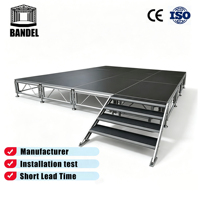 Scène de concert portable sur mesure, grande plateforme, montage rapide, légère, haute résistance, pour fêtes, concerts et expositions