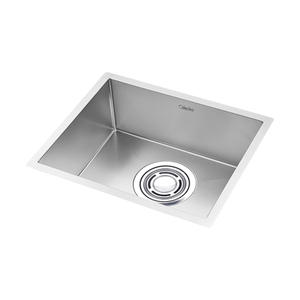 [CALMFORTE] Fregadero CALMFORTE 550 Coni, Recubierto Transparente, PREMIUM, HECHO A MANO, con Acero Inoxidable de 1.2 mm de Espesor y Textura Antiarañazos - Product Image 1