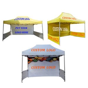 Carpa Personalizada Tipo Marquesina 3x4.5m, Toldo Plegable con Estructura de Aluminio, Gazebo para Exposiciones al Aire Libre con Paredes - Product Image 1