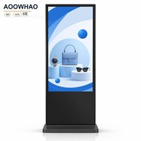 Kios Pusat Perbelanjaan Interaktif Layar Sentuh Digital 43 55 65 Inci, Pemandu Toko Digital, Layar Layanan Mandiri