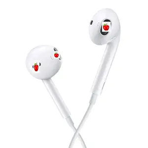 Wholesale 3.5mm Earbud In-ear Earphones With Mic Wired Earphones Deep Bass Earphones Headphones For Iphone